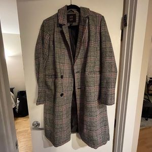 Plaid Longline Coat
